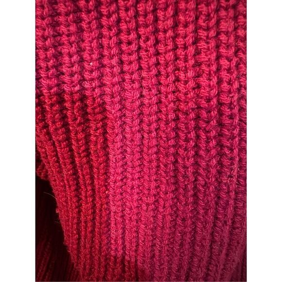 Torrid cold shoulder maroon red v neck pullover sweater sz 2 plus size - Picture 5 of 7
